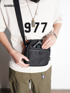 Cordura Pull Trajectory Nylon Classic Square Backpack Mens and Womens Lightweight Waterproof Camera Shoulder Messenger Bag