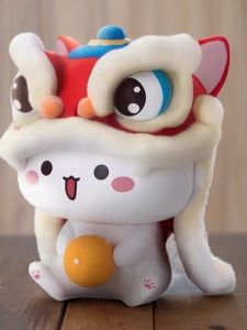 Mimiyu Cat Third Wave Anime Figurine Adorable Cartoon Cat Desktop Or Car Decorations Collectible PVC Static Model Gift