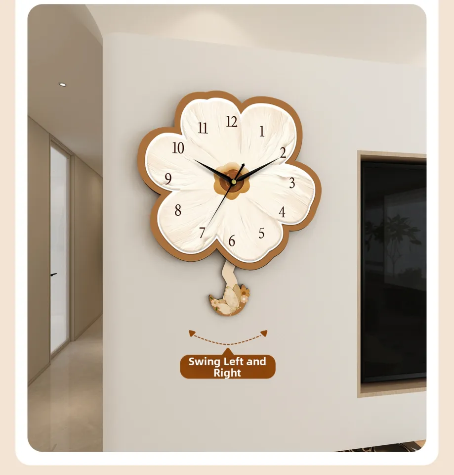 YIJIANZHONGYI | Silent Creative Swinging Decorative Wall Clock