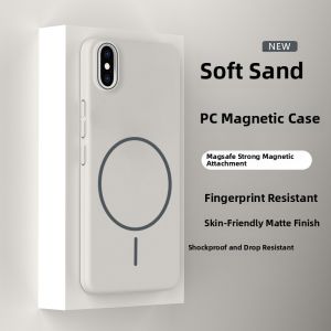 Xiange Li Magnetic Wireless Charging Phone Case for  XS Max XR New Model Frosted Hard Shell Protective Cover Resin Material