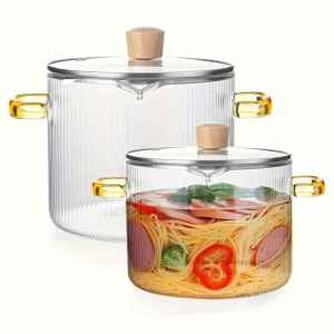 ISLAND ELEPHANT | High-temperature Resistant Glass Soup Pot Double Ears