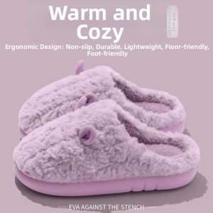 BUYANGSI | Warm Slip-Resistant Fluffy Cotton Slippers