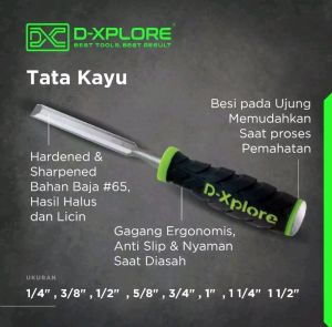 Tatah Kayu 5/8" Pahat Kayu D-XPLORE Wood Worker Chisel