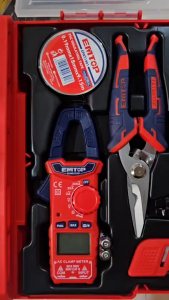 EMTOP ชุดเครื่องมือช่างไฟฟ้า 7ชิ้น/ชุด พร้อมกล่องพลาสติกแบบซ้อนได้ รุ่น EHTSV01T07(7 pcs Telecom Tools Set)