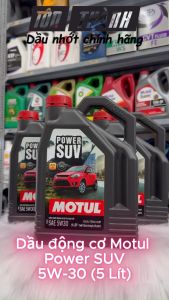 [ Hàng Chính Hãng ] Dầu nhớt ô tô cao cấp Motul Power SUV 5W30 - Dành cho máy xăng và dầu (5 Lít)