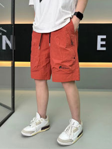 Quần Short Nam Thường Ngày Mỏng Năm Mảnh Cạp Cao Ống Đứng Rộng Rãi Mùa Hè Quần Áo Trẻ Trung Thoải Mái