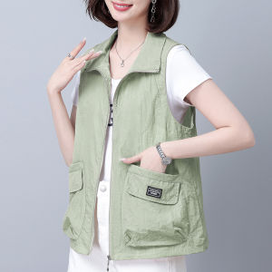 Shalldoer | Áo khoác chống nắng mỏng thời trang mùa hè mới cho nữ Áo khoác vest đa năng thiết kế thời trang giảm béo