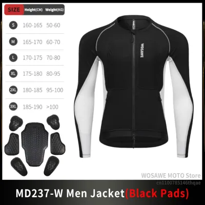 WOSAWE | WOSAWE Men Motorcycle Jacket with Soft Padded High Elastic Breathable Casual Riding Jacket Motocycle Clothing Body Support Pads