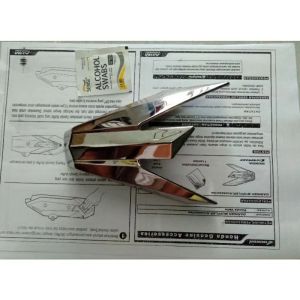 Garnish Cover Knalpot Chrom Muffler All New Honda Vario 125 150 Tahun 2018-2024