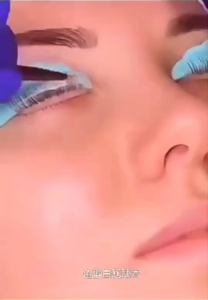 แกนดัดขนตา แกนลิฟติ้ง แกนดอกไม้ 5 คู่ แกนซิลิโคน สีอักเสบ ชมพู