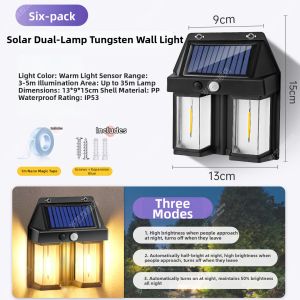 SUIYI | Solar Waterproof Outdoor Patio Garden Wall Light