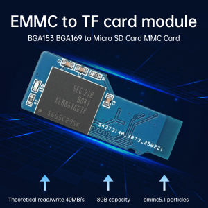 Read Speed 40MB/s Write Speed 20-40MB/s EMMC to TF Card Module BGA153 BGA169 to Micro SD Card MMC Card