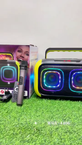 Portable home and outdoor speakers. 60W high-power subwoofer Bluetooth speaker high-end RGB colorful lighting effect.