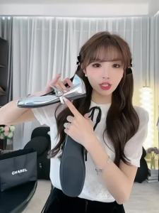 SHÉII | Dép Baler ultra mềm tăng chiều cao kiểu khóa vuông Pháp 35mm