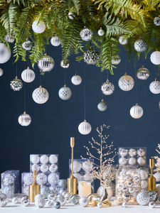 Silver Shiny Atmosphere Ball Christmas Decoration Pumpkin Ball Christmas Tree Decorations Hanging Christmas Festive Supplies