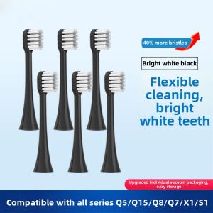 Diamond Electric Toothbrush Heads Compatible with Q5/Q7/Q8/X1/Q15 Replacement S1 for Deep Cleaning Soft Bristles Standard Design