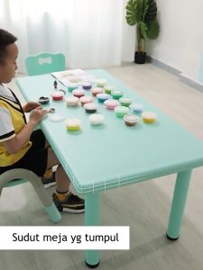 031-65 SPEEDS Meja Belajar Anak Rectangular Kin Kids Table Meja Persegi Panjang Ergonomis TK Paud