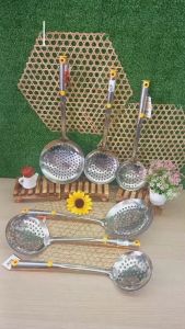 Stainless Steel Handle Skimmer/Oil Filter Skimmer/Oil Strainer/Penapis Minyak