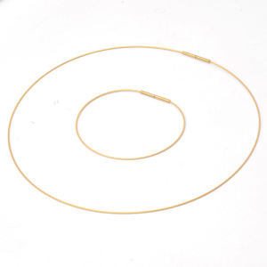 Gold Unchangeable Crystal Beads Stringing Bracelet DIY Jewelry Titanium Steel Wire Fine Cord for Beading And Necklace Making