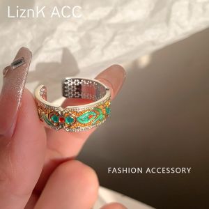 Nhẫn Rộng Kiểu Dáng Lá Dầu Cổ Điển Nhẫn Ngón Trỏ Thanh Lịch Thiết Kế Độc Đáo Nhẫn Ngón Trỏ Mới 2025 Nhẫn Ngón Trỏ Phổ Biến