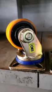 ล้อยูรีเทน ขาเชื่อมงานหนัก3” เหล็กหนา7.8-8มม. รับน้ำหนัก500กก./ลูก ล้อโพลีนยูรีเทนงานหนัก3”