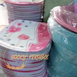 SET ISI 6 MANGKUK MELAMIN MOTIF KEMBANG MEWAH ULIR TIMBUL 6INCH MELAMIN SNI