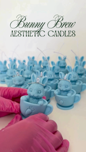 Rabbit / Scented Candle / Souvenir Rabbit / Rabbit Teacup / Aesthetic Candle