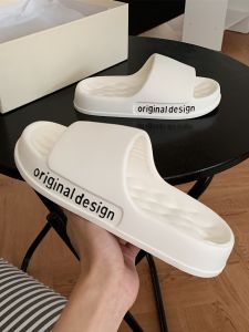 Thin Strip Simple Style Flats for Youth Anti-Slip Summer Slippers Suitable for Bathroom Bathing Low Heel Pressure-Injection Shoes