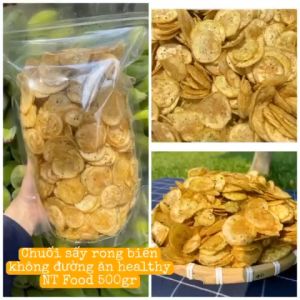 Snack chuối sấy rong biển phô mai healthy sấy mộc không đường ăn kiêng eatclean gói 500gr Snack Tiện Lợi Cho Sức Khỏe - Lazada