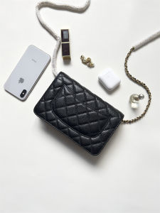 Upgraded Classic Style WOC Bag Diamond Pattern Sheepskin & Calfskin