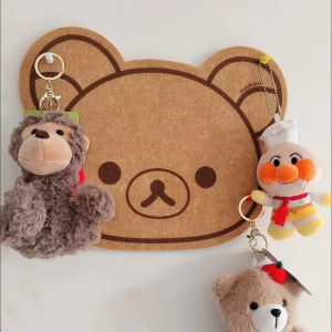 Cartoon Teddy Bear Wall Sticker Message Board Cute Rilakkumas Bear Felt Board Photos Wall Board Dolls Hanging Board Wall Decor