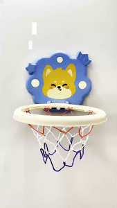 Kids Basketball Hoop Wall Mounted Foldable Indoor Mini Basketball Set Easy Install Sports Toy for Children