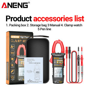ANENG | ANENG Digital Multimeter Smart Touch Clamp Meter PN109 600A High Current Non-contact 4000 Counts AC DC Voltage Electrician Tools