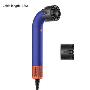 New Wall Mounted Hair Dryer High Speed Quick Drying Negative Ion 1.8 M Bend Tube With Air Collecting Nozzle For Family Travel