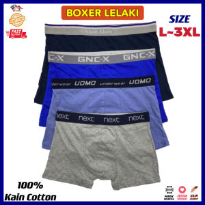 1 Pieces L~3XL Men Boxer Premium Men Boxer Underwear/Saiz Besar Seluar Dalam Lelaki