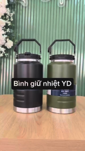 BÌNH GIỮ NHIỆT CÓ ỐNG HÚT DUNG TÍCH 1500ML2000ML INOX 304 MIỆNG RỘNG GIỮ NHIỆT TỐT