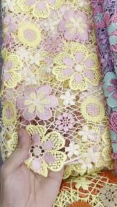 Water Soluble Fabric Lace African Guipure Cord Lace Fabric High Quality Elegant Lace Fabric For Women Wedding Party Dress Sewing