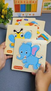 puzzle Edukasi Anak Kayu | Mainan Edukasi Anak Laki Laki Perempuan MK103
