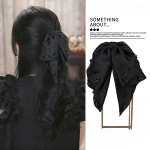 French Bow Hairpin & Korean Fashion Elegant Rhinestone Hair Clip: Gentle Women's Hair Accessory