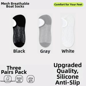 JIFANPAUL | Breathable Moisture-wicking Ankle Socks Anti-slip Invisible Short Socks