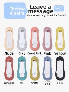 NEARKINS | Anti-slip Low-cut Invisible Toe Protecting Cotton Socks