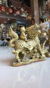 Kỳ Lân Tống Tử Phong Thủy Cầu Con Trai - Kì Lân Cõng Đồng Tử Cầu Con Trai