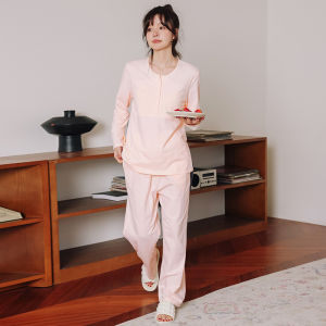 Pure Cotton Maternity Nightgown Breastfeeding Sleepwear Thin Summer Style with Chest Pad Home Clothes for Postpartum Women