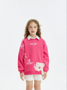 Warm Cute Long Sleeve Fleece Hoodie for Kids