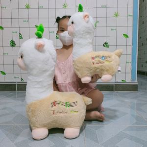 TẶNG GẤU BÔNG BƠ Gấu bông cừu cute lạc đà Alpaca nhiều màu đủ size lông mịn cao cấp mẫu mới