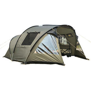 [VODF] 4 Seasons Tents 210T Taffeta with Screened Porch Winter Camping Tent Double Layered for Bikepacking/Motorcycle Hiking Mountaineering