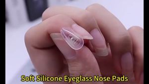 20Pcs/Set Eyeglasses Silicone Nose Pads Set Glasses Optical Repair Kit Screw Nut Nose Pad Set Eyeglasses Repair Tools