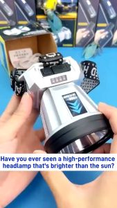 Headlamp Flashlight Led Usb Rechargeable WaterProof Head Flashlight Multifunctional Outdoor Camping Emergency Headlight