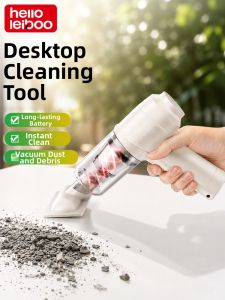 HELLOLEIBOO | Desk Rubber Crumb Dust Extraction Portable Handheld Wireless Strong Suction Cleaner Vacuum
