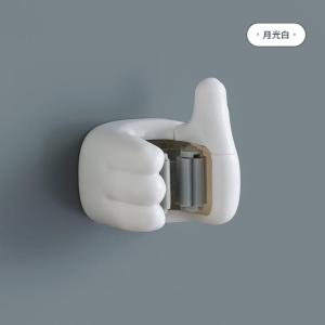 No-Drill Creative Wall-Mounted Broom And Mop Holder Bathroom Multi-Functional Storage Rack ABS+PVC Material Can Hold up to 1kg